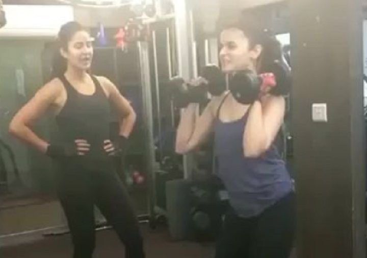 Video: Katrina Kaif Plays A Strict Trainer As Alia Bhatt Works Out