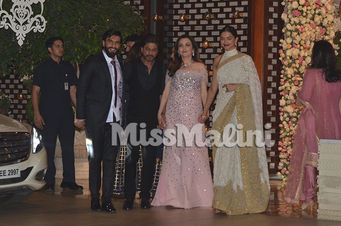Ranveer Singh, Shah Rukh Khan, Nita Ambani and Deepika Padukone