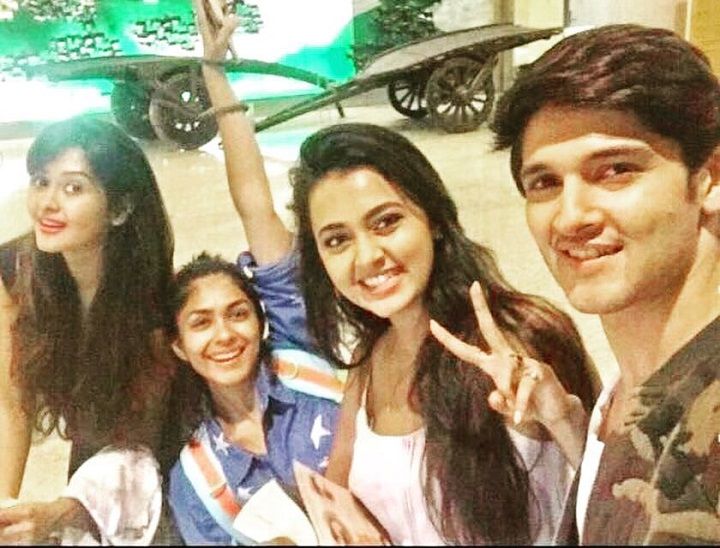 Rohan and Kanchi with their friends