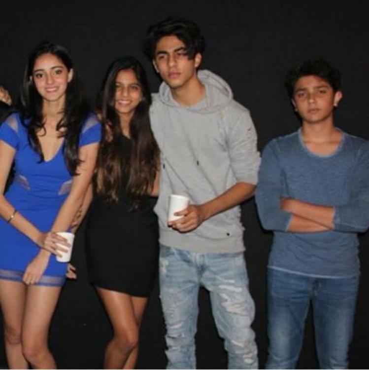 Aryan Khan and Suhana Khan with friends