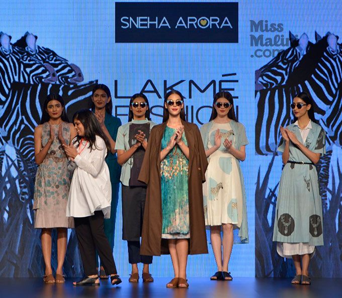 Sneha Arora at Lakmé Fashion Week Summer/Resort '16