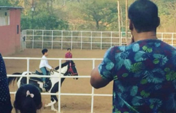 Spotted: Iulia Vantur Taking A Ride On Salman Khan’s Horse