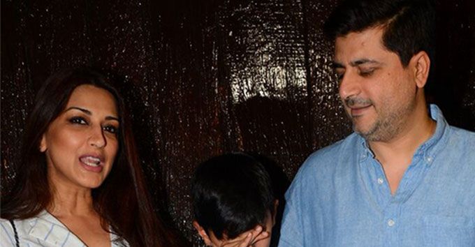 Photos: Sonali Bendre’s Son Is Ridiculously Camera Shy At Aaradhya Bachchan’s Birthday Bash