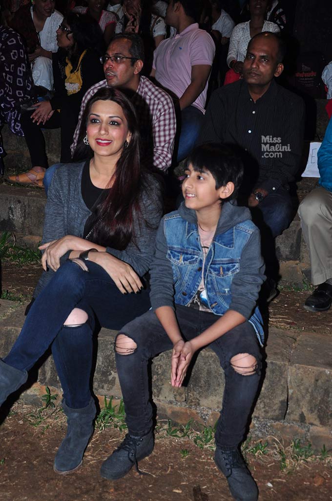 So Cute Sonali Bendre And Her Son Wore Matching Outfits Missmalini