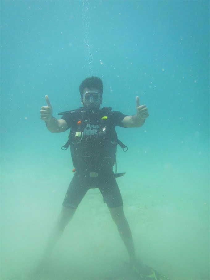 Can You Guess Who This Actor Is From His Scuba Diving Photos?