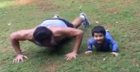 Video: Shabir Ahluwalia Is Working Out With His Son And It’s The Cutest