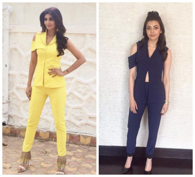 Who Wore It Better: Shilpa Shetty &#038; Kajal Aggarwal Wear Pantsuits With A Punch!