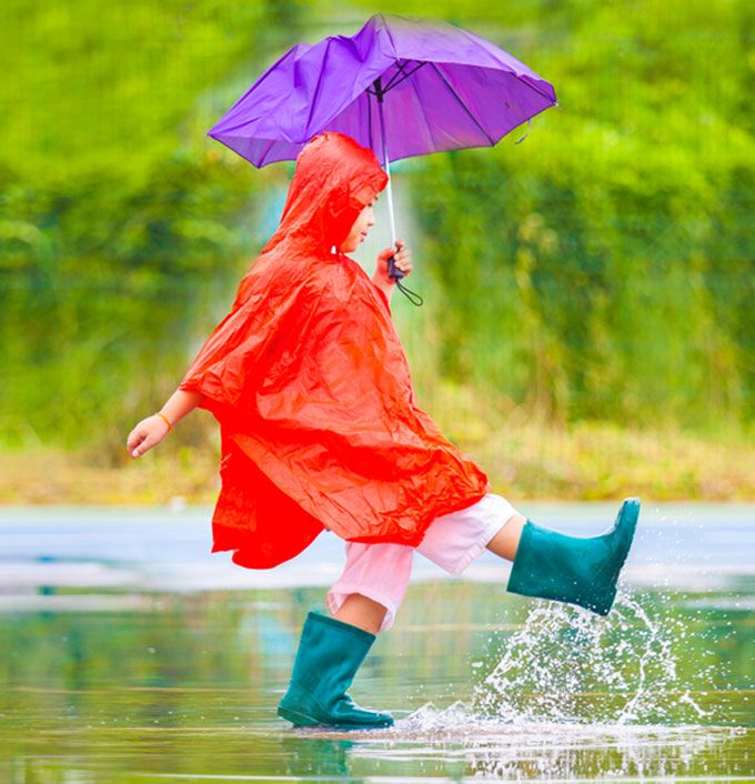 Kid in the rain Image Courtesy: Shutterstock