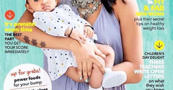Aww! TV Actress’ Magazine Cover With Her Little Baby Girl