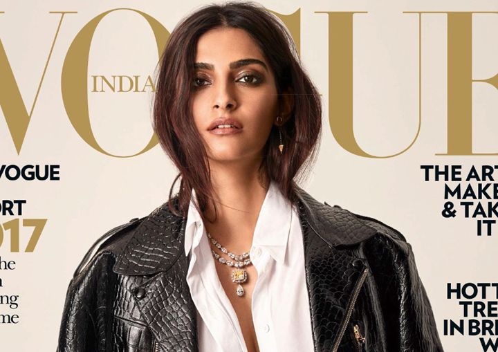 Sonam Kapoor Shows Us The Magic Of Black on The Cover Of Vogue