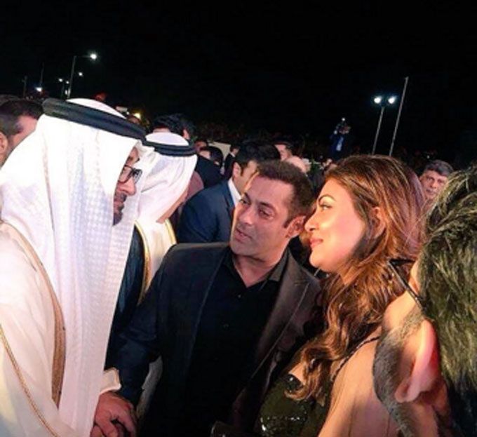 Salman Khan, Sushmita Sen with the Crown Prince Of Dubai