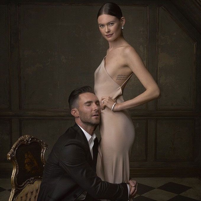 Adam Levine Shared An Endearing Photo Of His Wife Behati Prinsloo’s Baby Bump!
