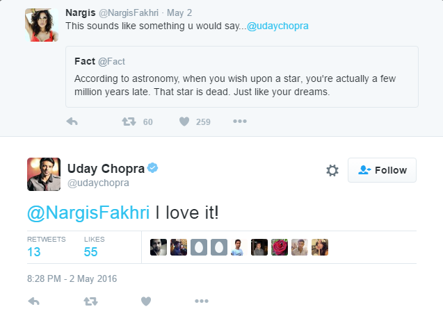 nargis fakhri and uday chopra