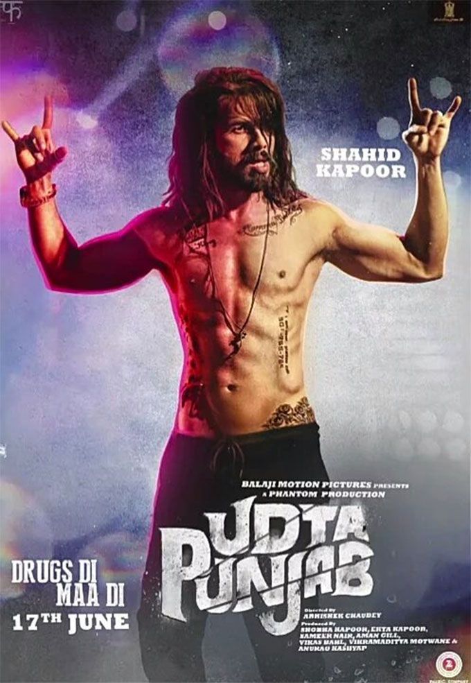 Woah! Just Look At Shahid Kapoor On This Poster Of Udta Punjab