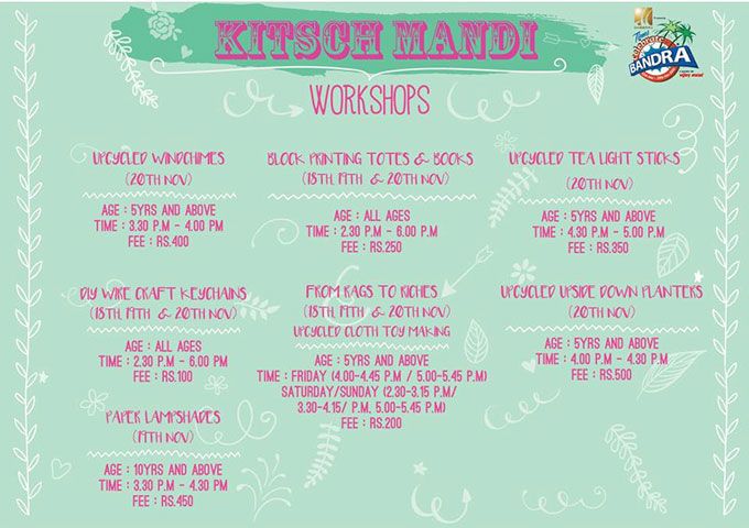 Workshops at Kitch Mandi | Image Source: facebook.com