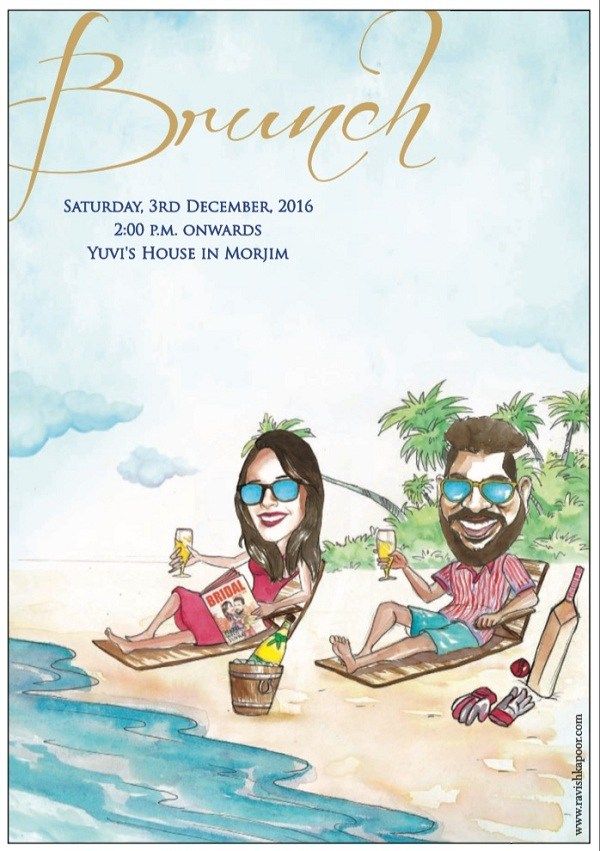 Yuvraj Singh & Hazel Keech’s Goa Wedding Invitation Card Is Really Cool!