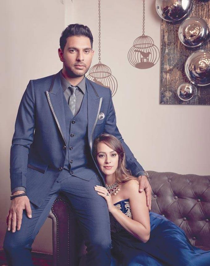 Yuvraj Singh and Hazel Keech (Source: Harper's Bazaar Bride)