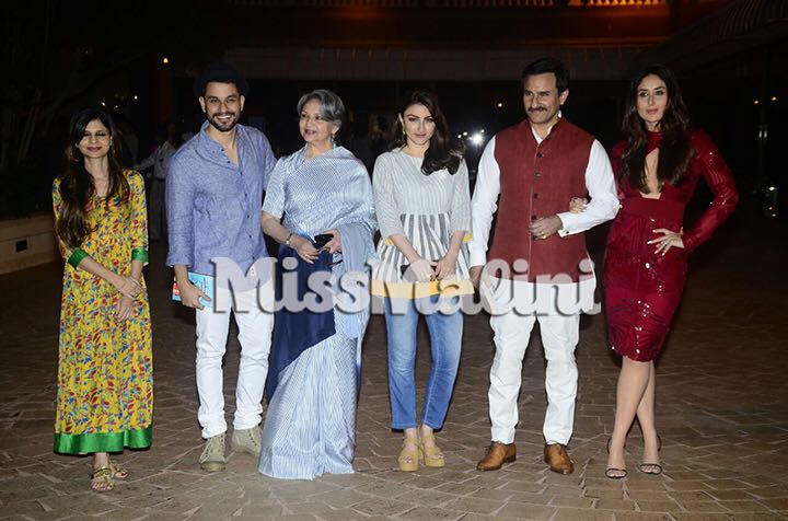 Kunal Kemmu, Sharmila Tagore, Soha Ali Khan, Saif Ali Khan, Kareena Kapoor