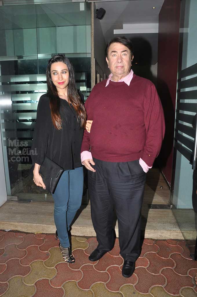 Karisma Kapoor & Randhir Kapoor