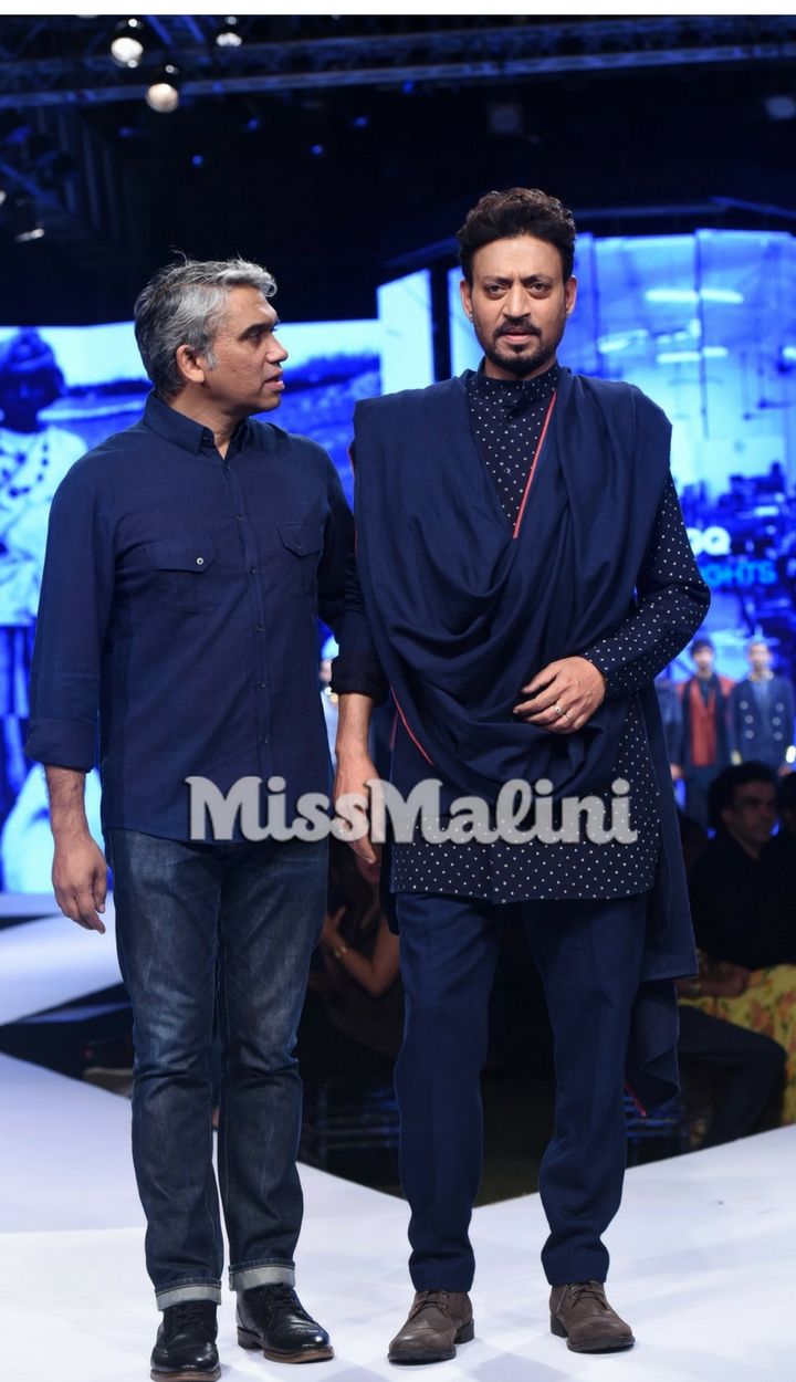 Irrfan Khan for Rajesh Pratap Singh at GQ Fashion Nights