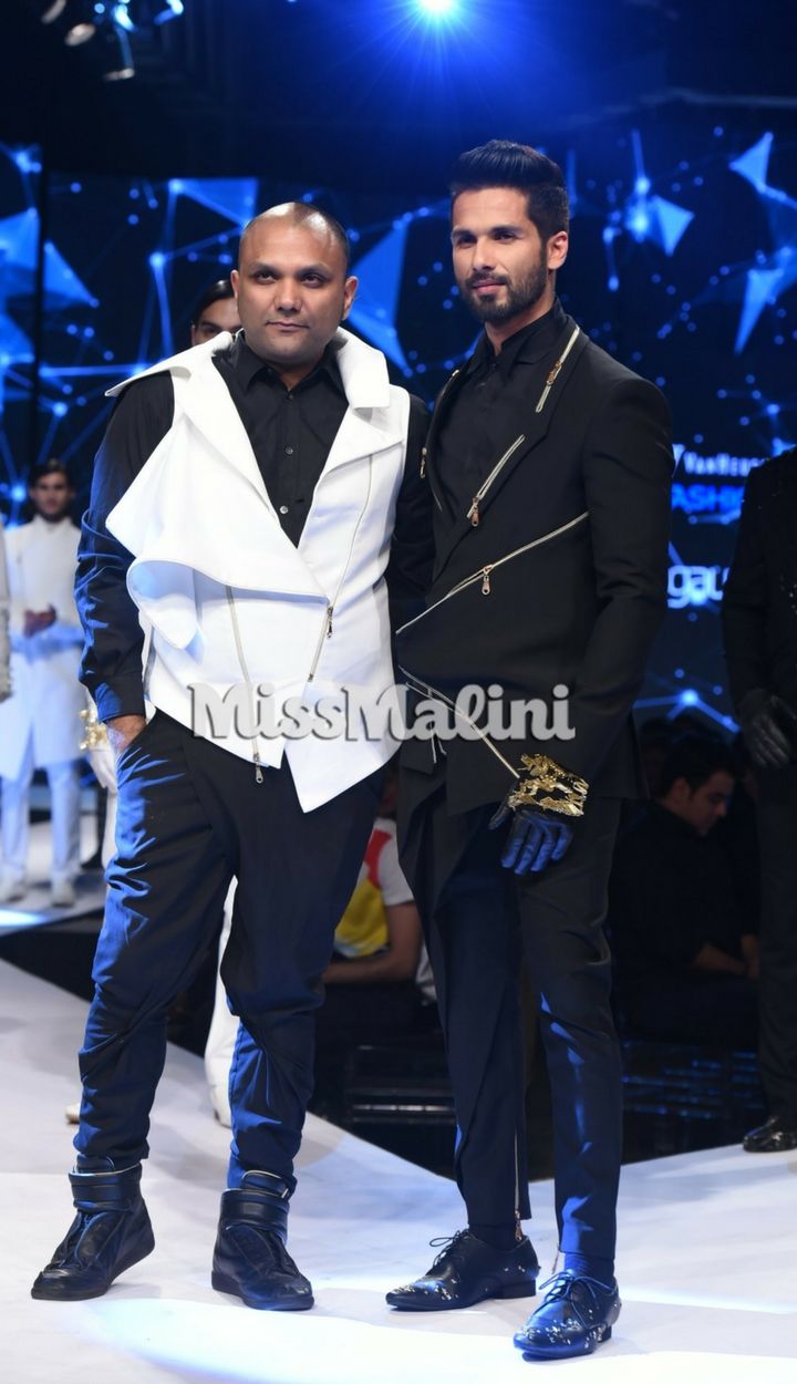 Shahid Kapoor for Gaurav Gupta at GQ Fashion Nights