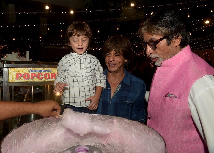 AbRam, Shah Rukh Khan and Amitabh Bachchan