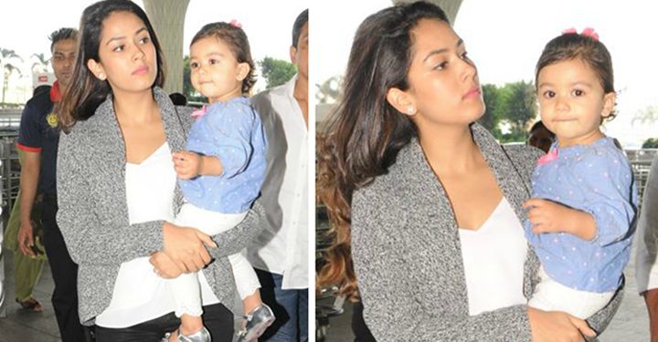 IN PHOTOS: Mira Kapoor Leaves For Amritsar With Misha In Tow!