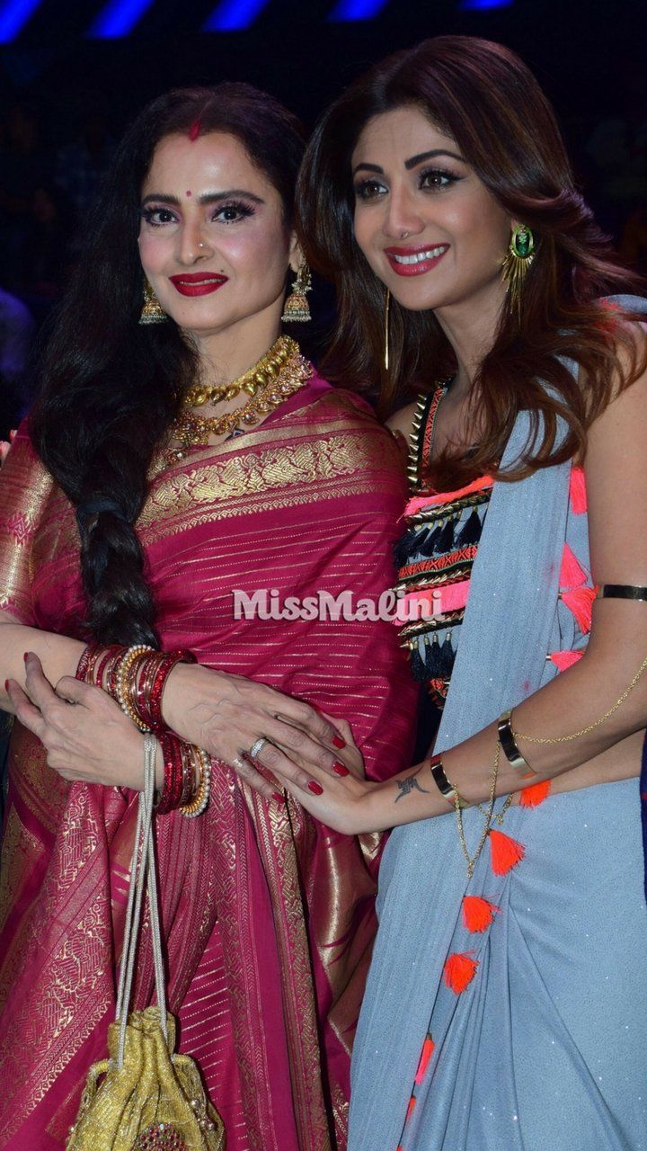 Rekha and Shilpa Shetty Kundra