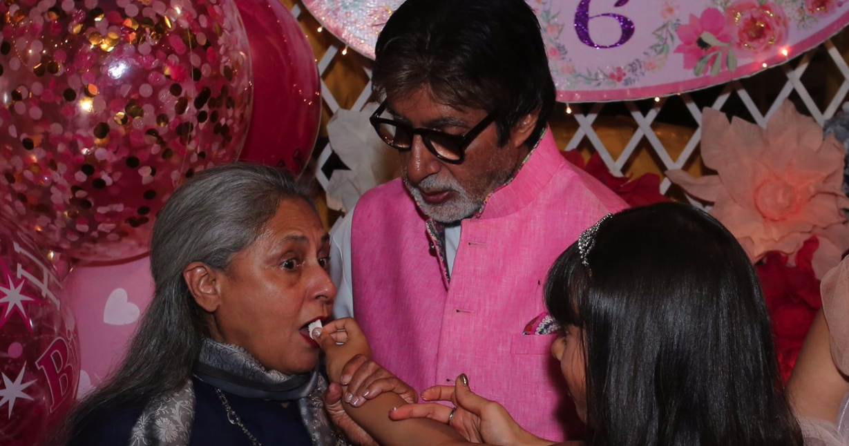 Amitabh Bachchan Shared A Super Cute Photo Of Aaradhya And Jaya Bachchan