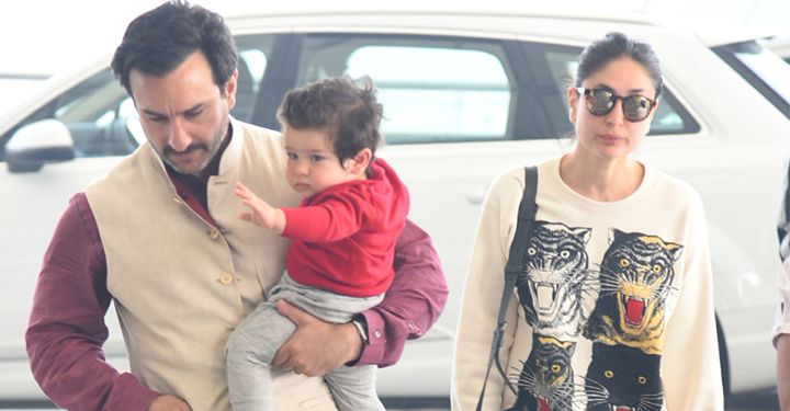 IN PHOTOS: Saif Ali Khan, Kareena Kapoor & Taimur Are Back From Pataudi