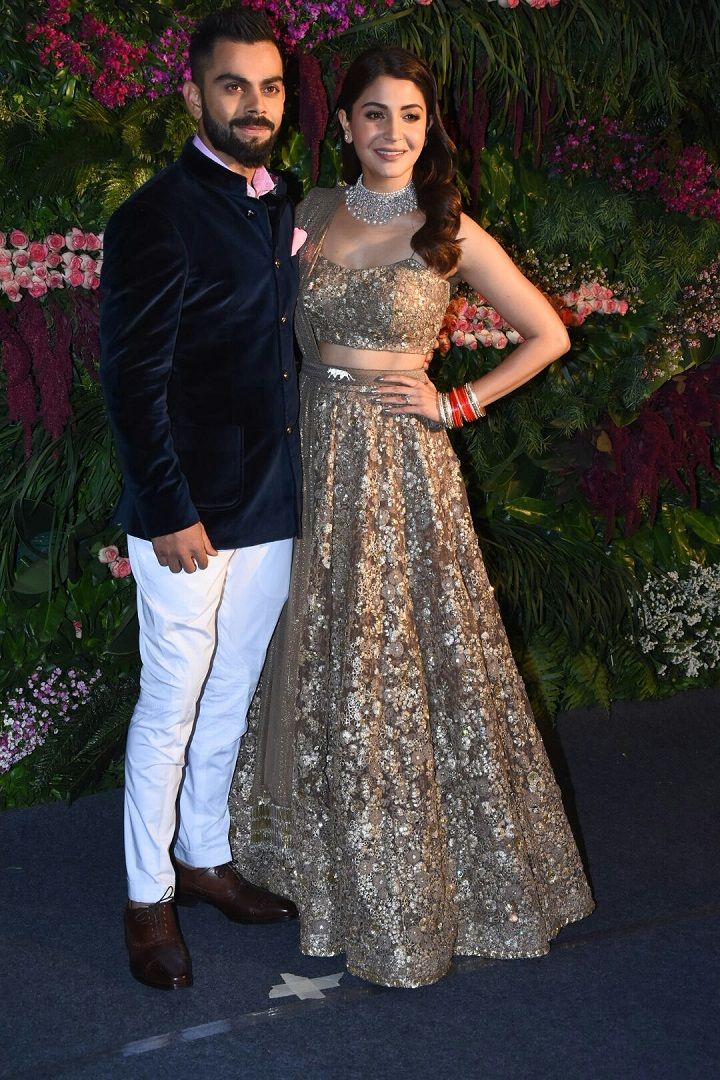 PHOTOS: Virat Kohli And Anushka Sharma Look Like Royals At Their Mumbai Reception