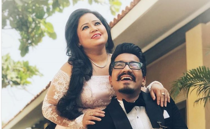 Bharti Singh's beau Haarsh Limbachiyaa had also joined in for the celebrations.