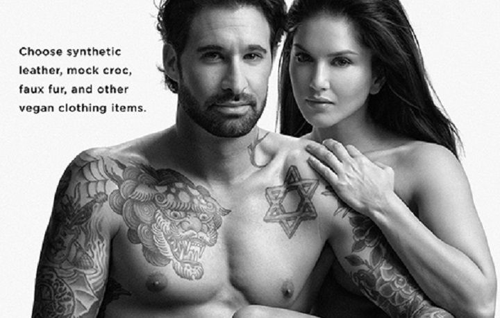 Sunny Leone And Husband Nude - Sunny Leone And Husband Daniel Weber Pose Naked For A New PETA Campaign