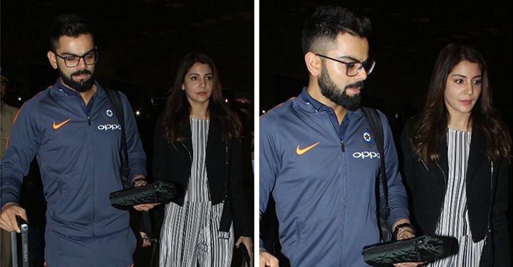 IN PHOTOS: Virat Kohli &#038; Anushka Sharma Leave For South Africa With The Indian Cricket Team