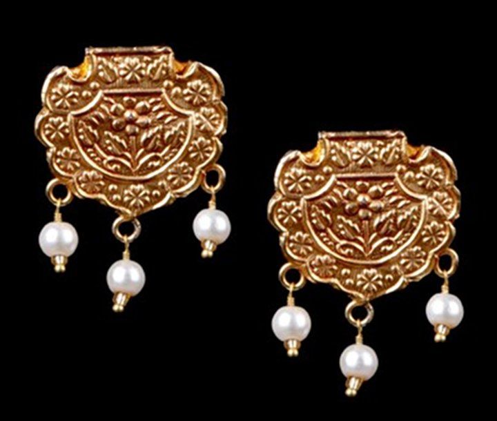 24k Gold Plated Earrings | Image Source: www.tjori.com