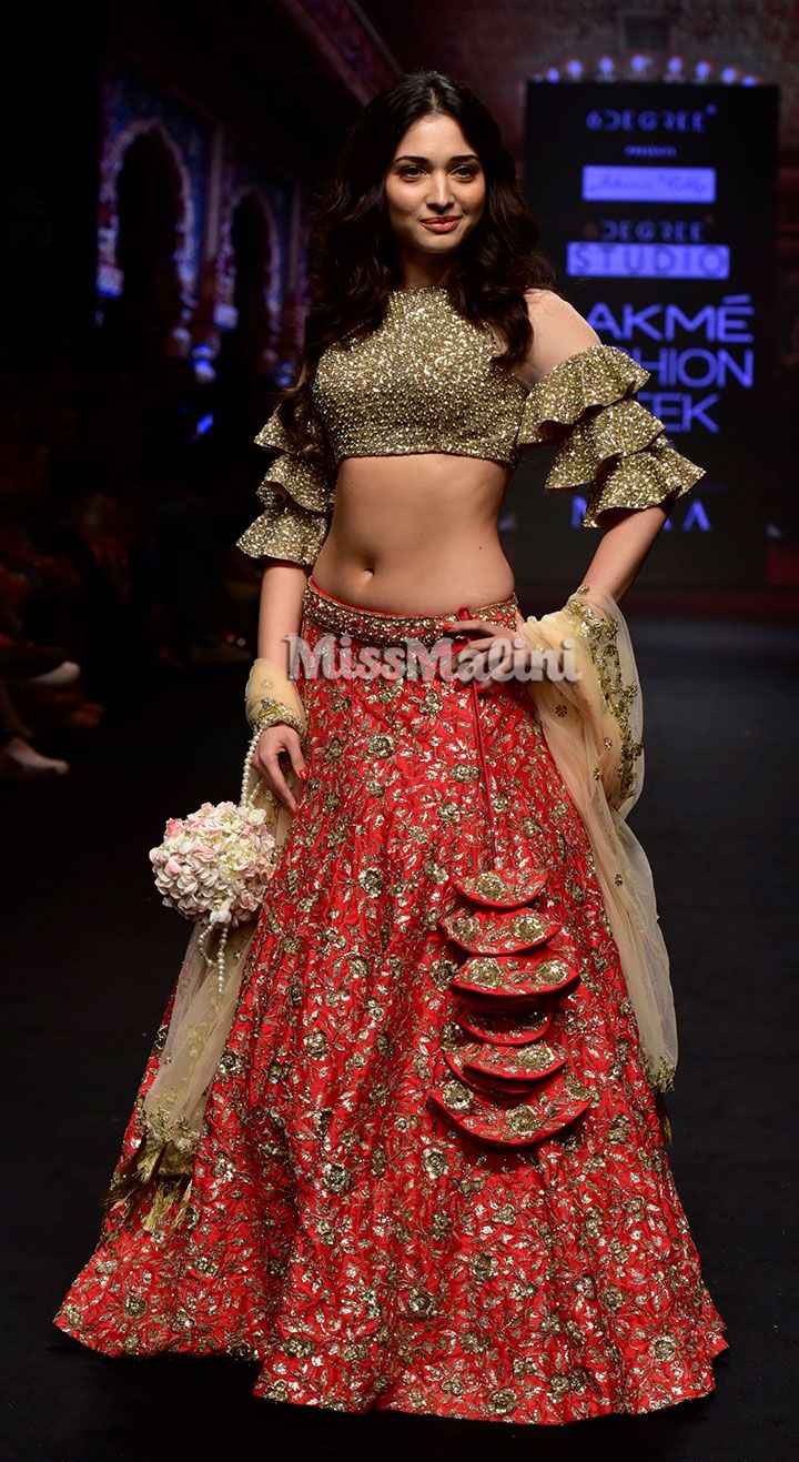 Tamannaah Bhatia for Ashwini Reddy at Lakme Fashion Week SR18