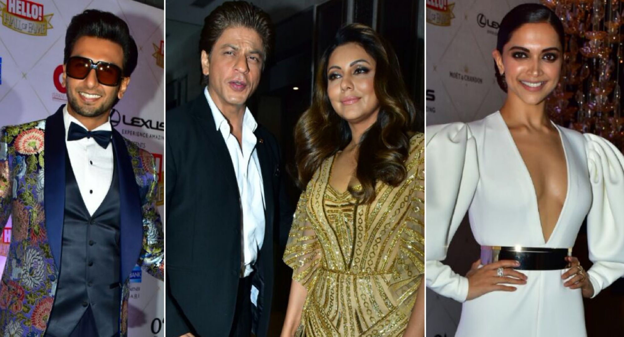 Photo Diary: Ranveer Singh, Deepika Padukone, Shah Rukh Khan & Others At The Hello Hall Of Fame Awards