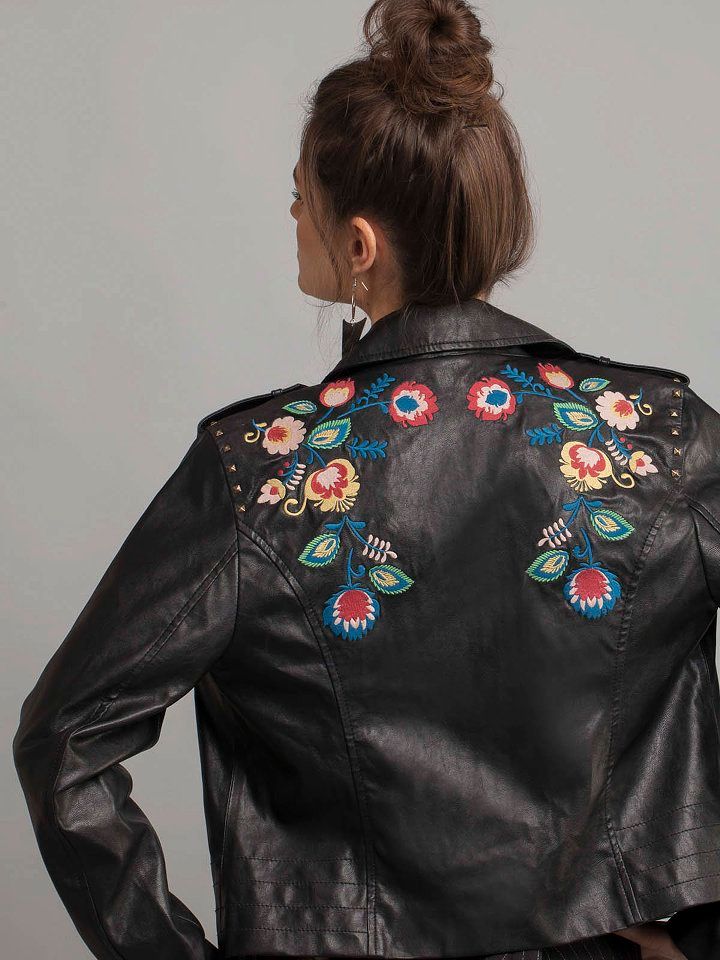 Embroidered Biker Jacket | Image Source: www.coverstory.co.in