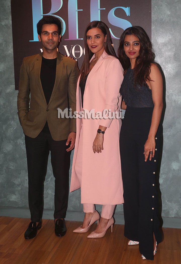 Raj Kummar Rao, Neha Dhupia and Radhika Apte