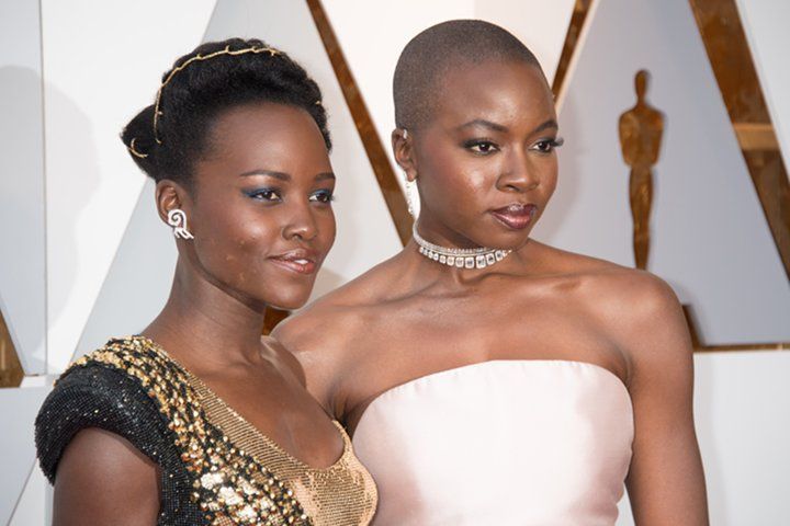 Black Panther Stars Lupita And Danai Opt For Unique Hairstyles For Oscars 2018