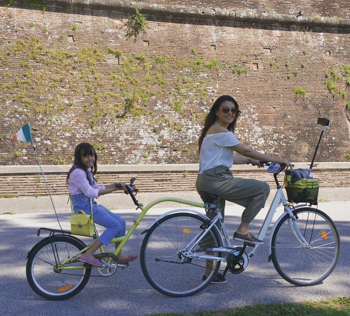 Mini Mathur and Sairah in Lucca, Italy (Mini Me)