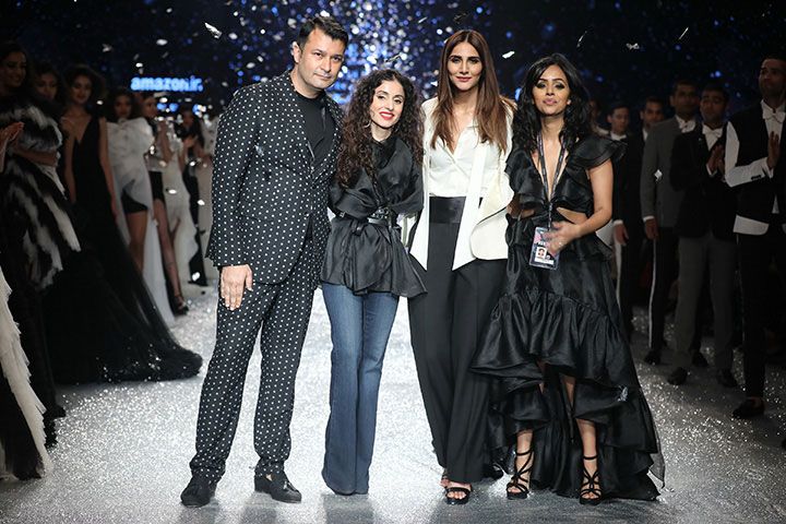 Vaani Kapoor walking for Nexa presents Ashish N Soni with Gauri & Nainika at Amazon India Fashion Week AW18 in New Delhi