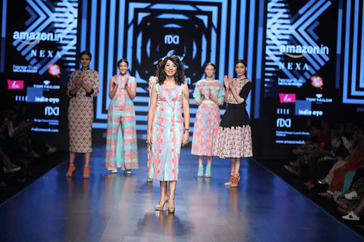 Saaj By Ankita at Amazon India Fashion Week AW18 in New Delhi