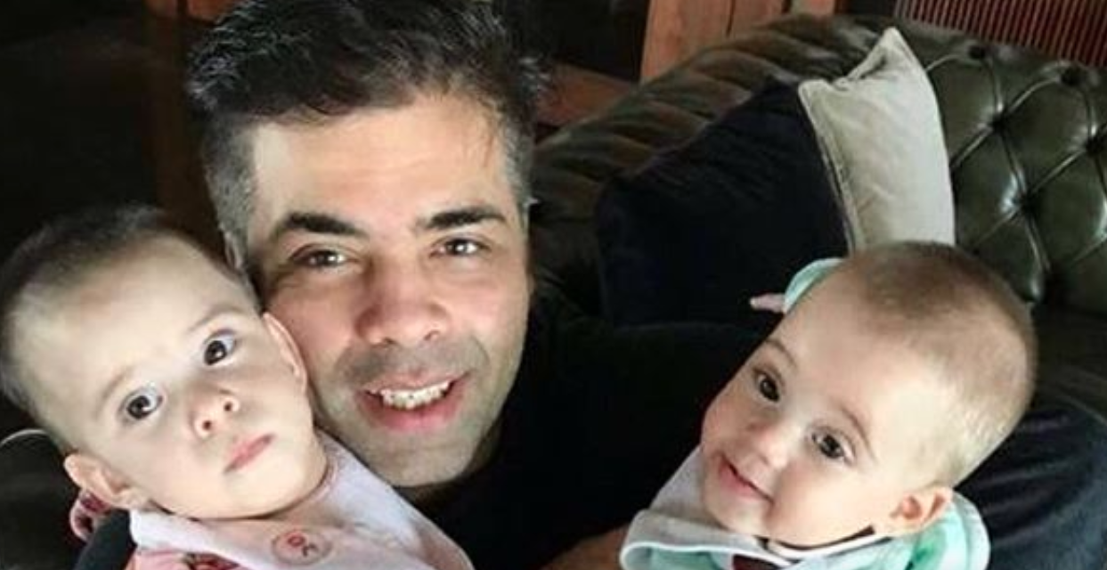 Karan Johar Posted An Adorable Photo Of His Babies, Roohi & Yash On Their First Birthday