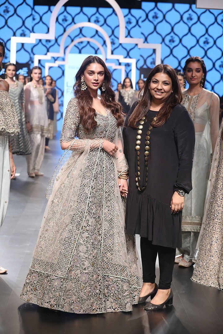 Aditi Rao Hydari for Payal Singhal at Lakme Fashion Week SR18