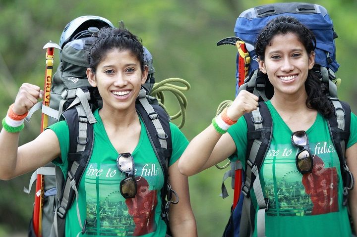 Tashi & Nungshi Malik training for a climb