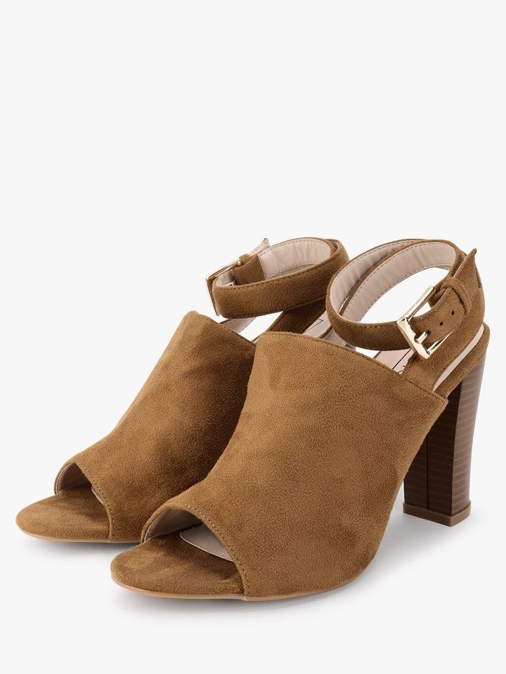 Tan Block Heels (Source: Koovs)