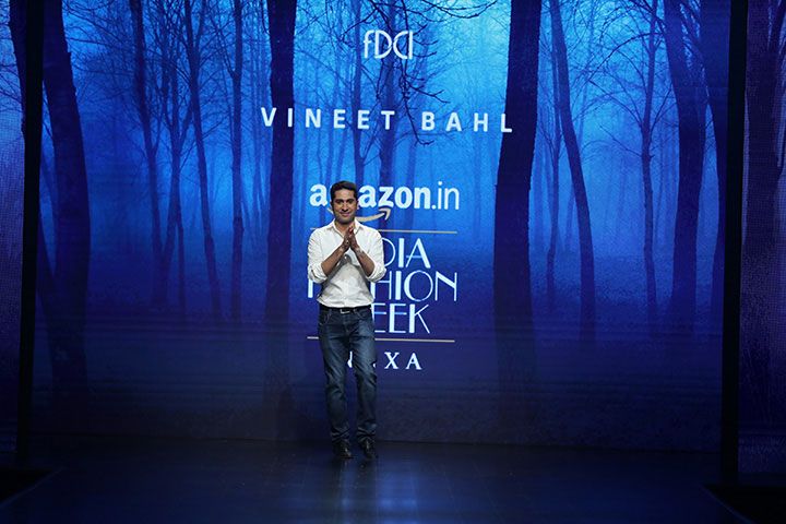 Vineet Bahl at Amazon India Fashion Week AW18 in New Delhi