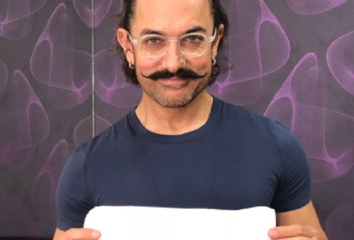 Aamir Khan Poses With A Sanitary Pad, Nominates The Other Two Khans To Do It