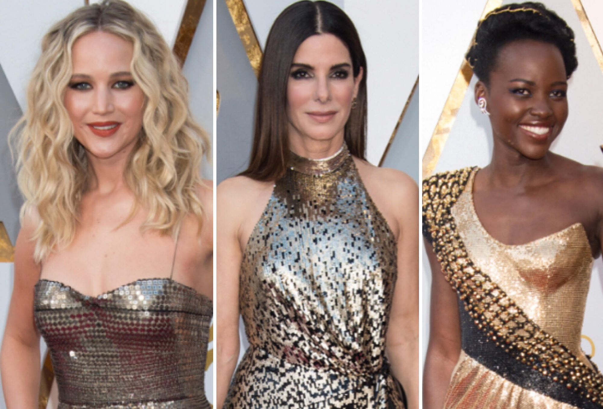 Metallic-Hued Dresses Dominated The Oscar 2018 Red Carpet